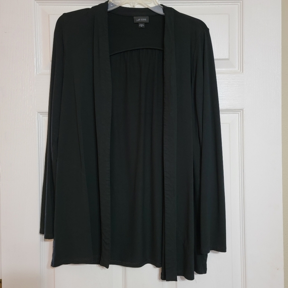 J. Jill Black Wearever Open Frint Cardigan - Picture 1 of 7